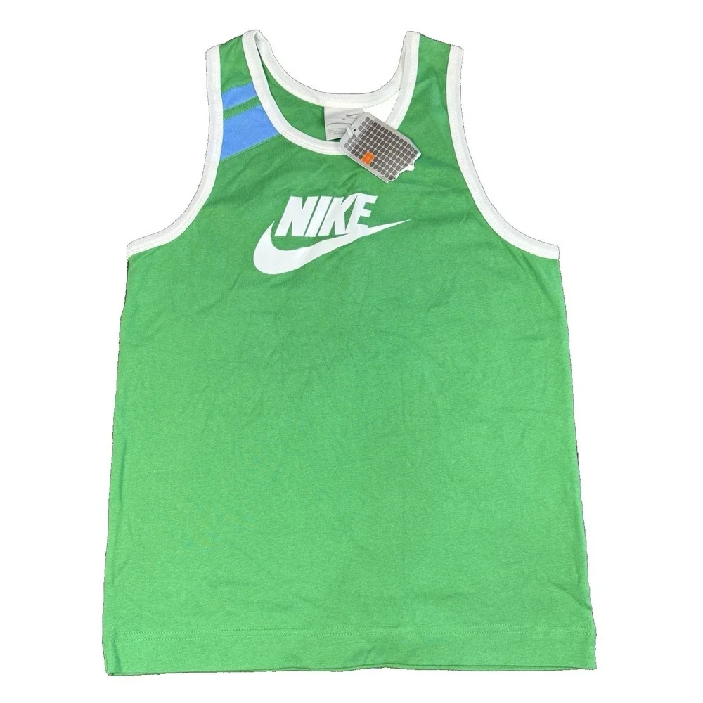 Nike‎ Retro Swoosh Logo Tank Top Women's Size XL Vintage "72" Cotton Sporty Girl - Picture 2 of 5